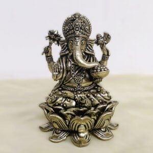 Antique Finished Lord Ganesha Idol – 3.15"
