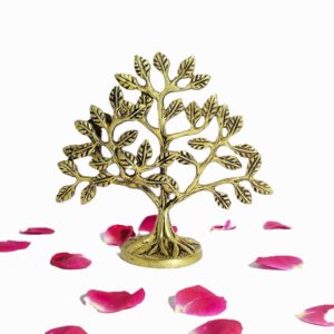 Handcrafted Brass Karpaga Virutcham Tree – 5.5"