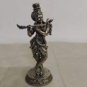 Antique Brass Lord Krishna Idol-5.5"