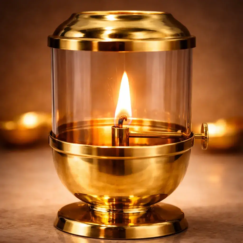 Closeup Flame Borosilicate Glass