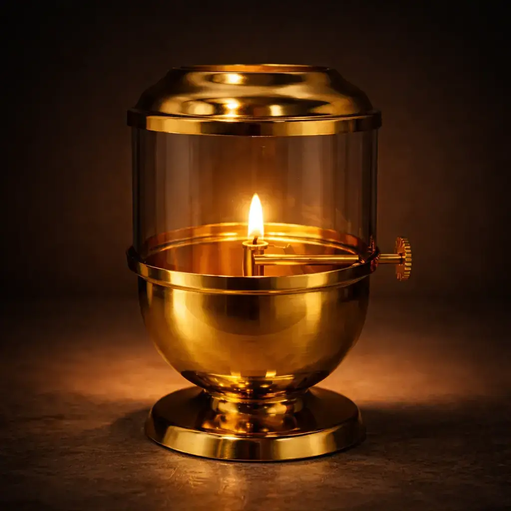 Sacred Flame Glowing Dark Room